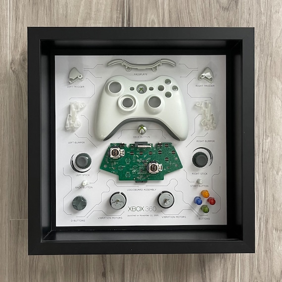 White Xbox 360 Controller Teardown Art - Etsy