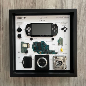 PSP1000 標本アート Gold PSP1000 Teardown Art - Etsy