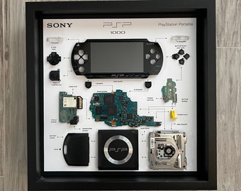 Black PSP1000 Teardown Art