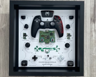 Spiderman DualSense Controller Teardown Art