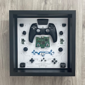Black DualSense Controller Teardown Art