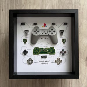 PS1 Controller Teardown Art
