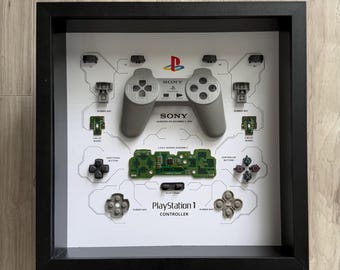 PS1 Controller Teardown Art