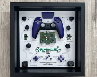 Purple DualSense Controller Teardown Art