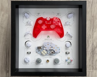 Clear Red Xbox One Controller Teardown Art