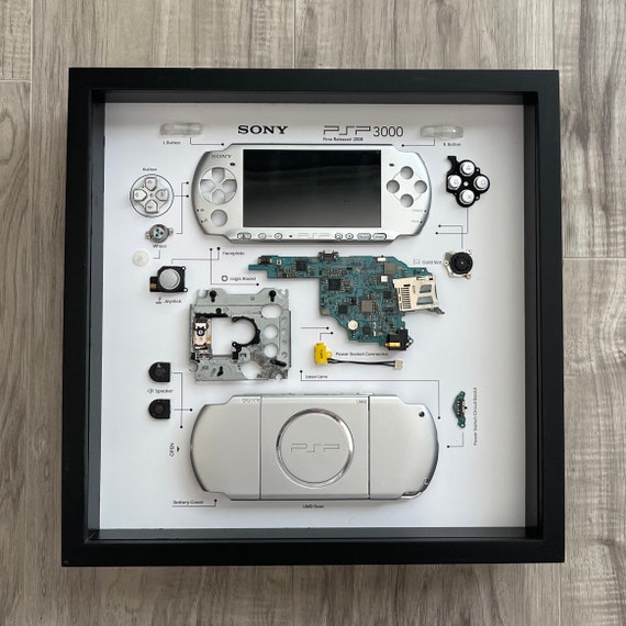 Silver PSP3000 Teardown Art - Etsy