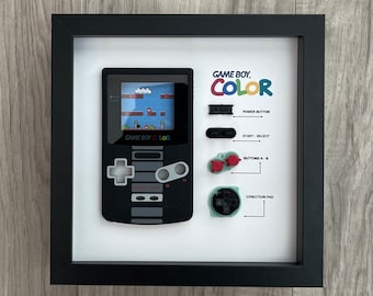 Retro Gameboy Color Teardown Art