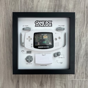 White Gameboy Advance Teardown Art