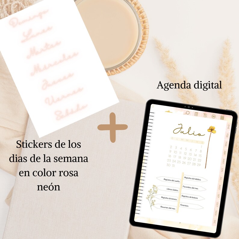 Bullet Journal Digital 2023 2024. Agenda Digital 2023 2024 En Etsy