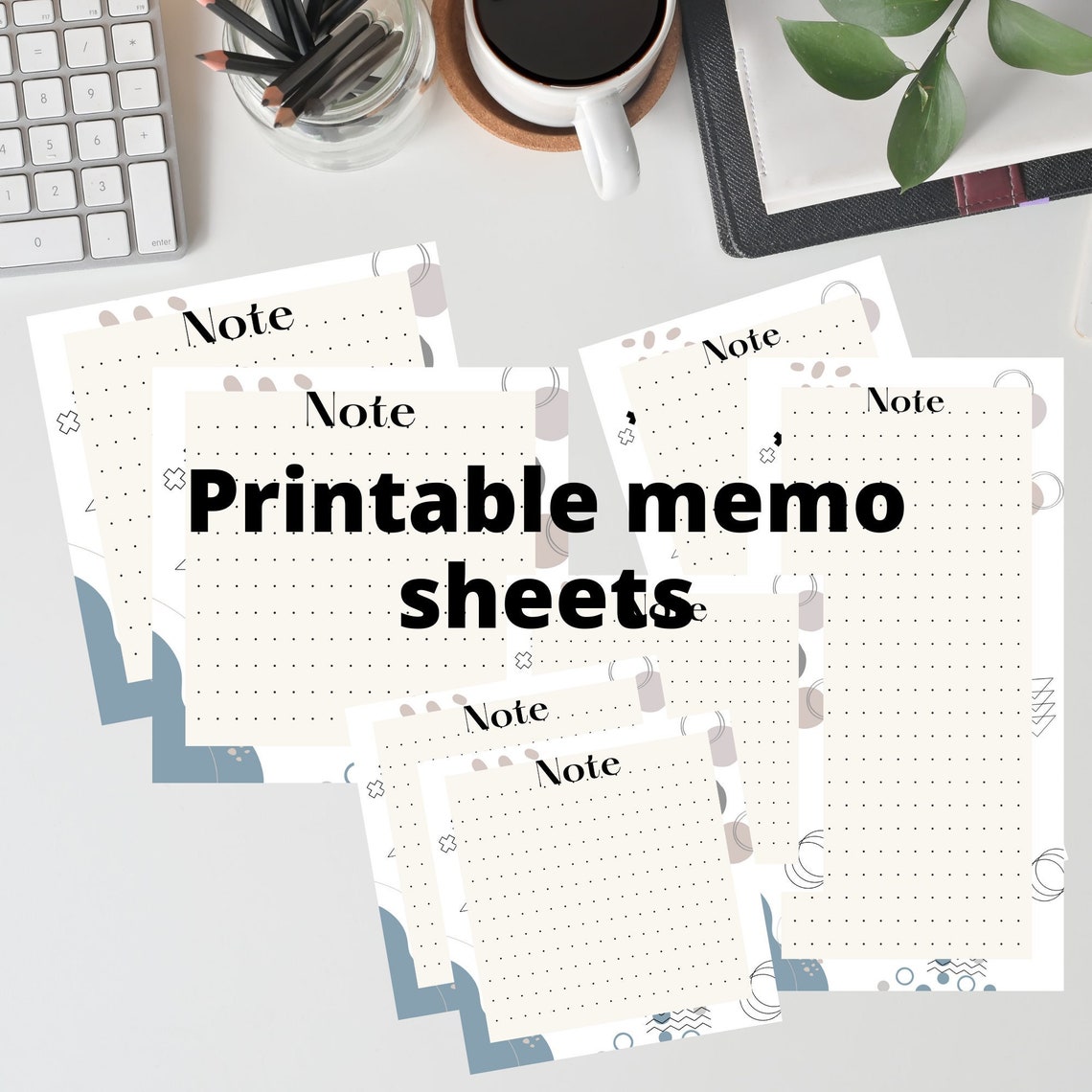 Memo Sheets. Template of Memo Sheets to Print. Note Sheets. - Etsy