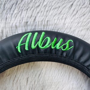 Embroidered Name Steering Wheel Cover, Custom Steering Wheel Cover, Personalized Gift for Driver, Custom Car Supplies