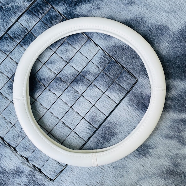 Leather Car Steering Wheel Cover Etsy