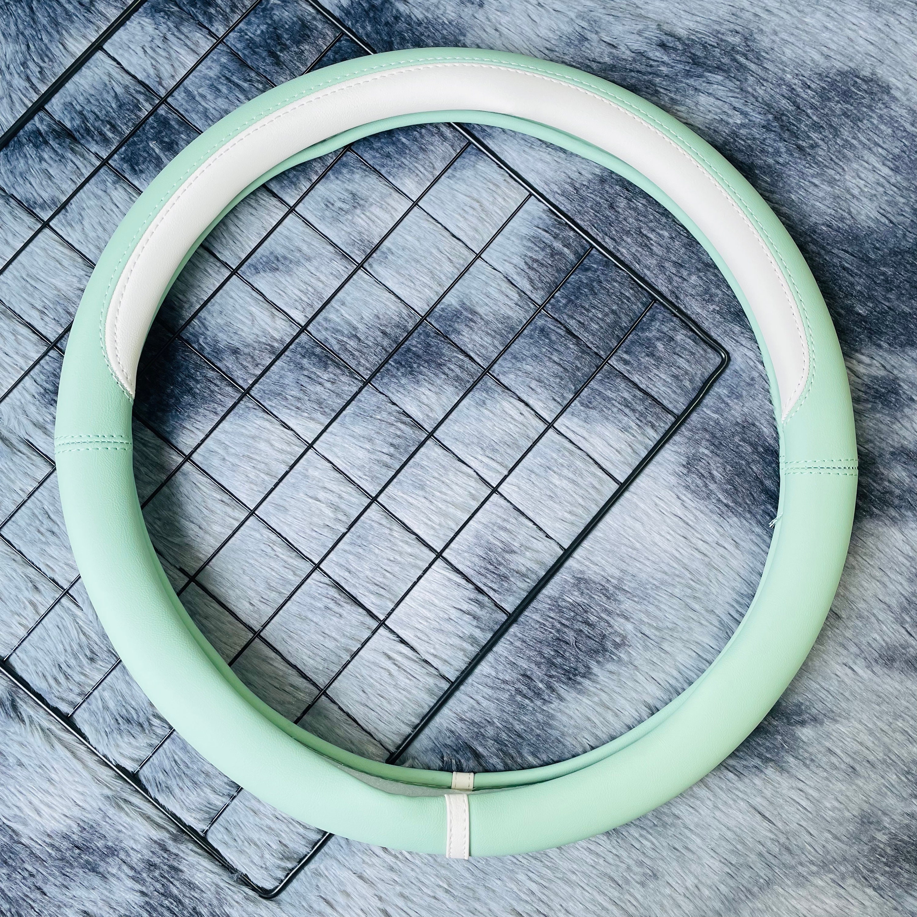 Mint green sale steering wheel cover