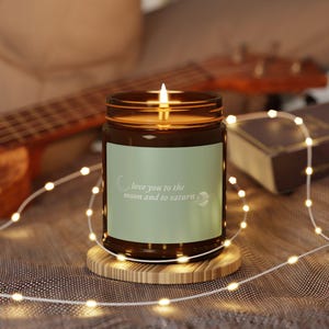Love You To The Moon and To Saturn Swiftie Candle Natural Soy Candle Gift for Swiftie