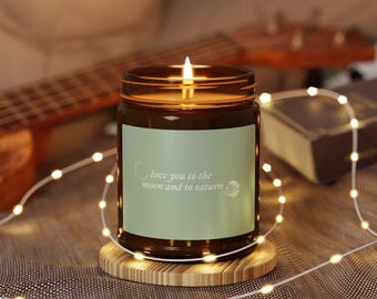 Love You To The Moon Soy Candle, Gift for Swiftie