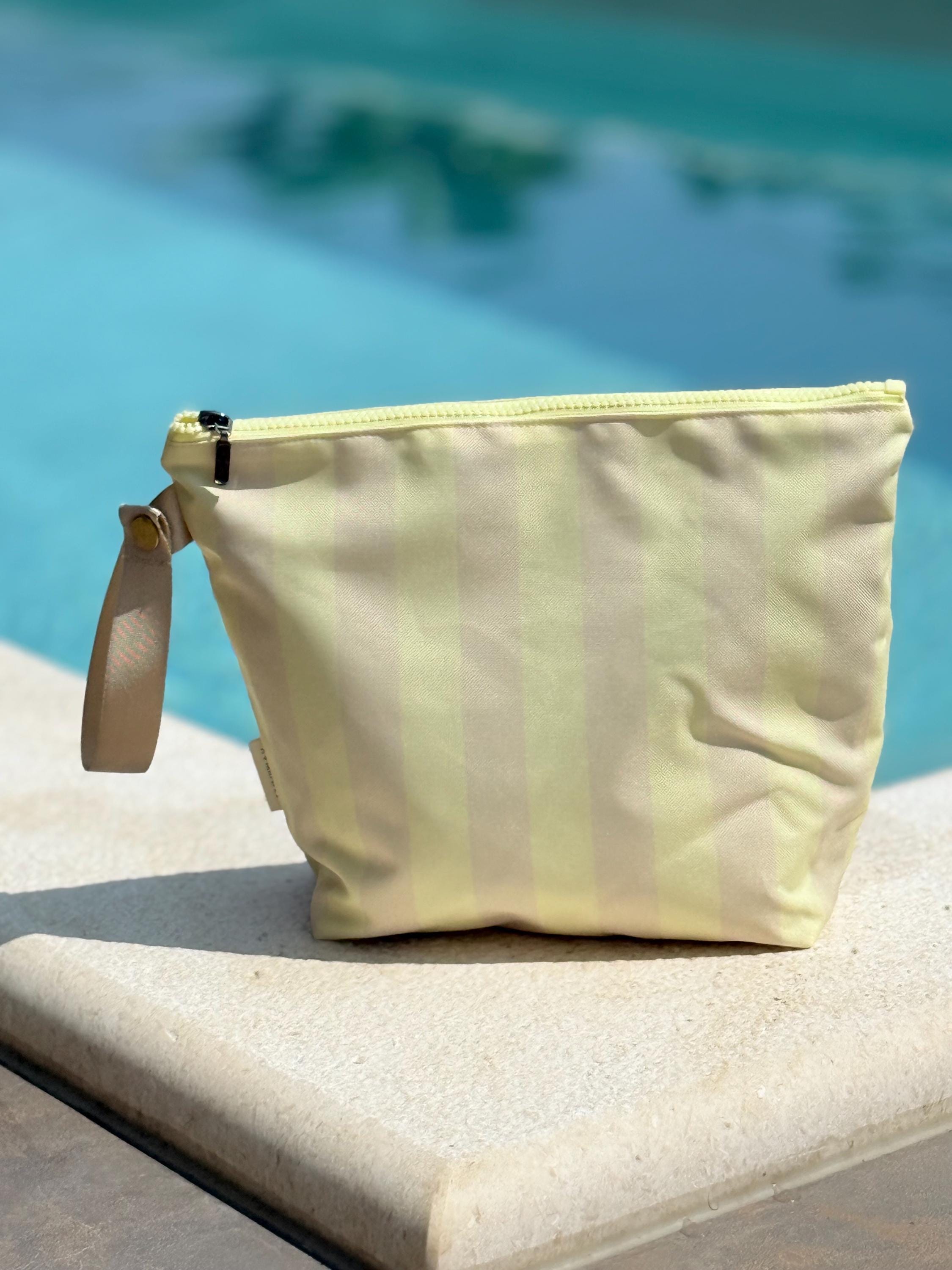 Wet bag, butter yellow - cosmetic bag diaper bag period bag multifunctional, washable wet bag