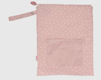 Wet Bag borsa bagnata per bambini o da spiaggia 40x 31,5 pannolini lavabili rosa