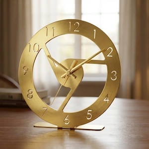 File di taglio laser CNC per orologio da tavolo industriale (DXF)