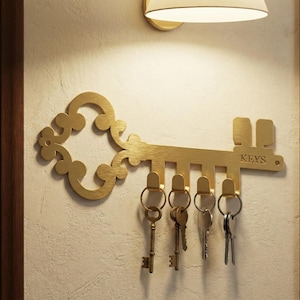 Industrial Key Holder: Metal CNC Laser Cut File (DXF)