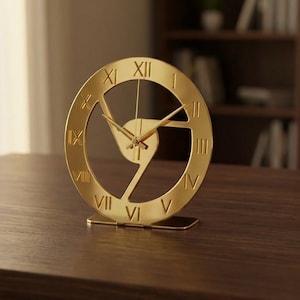 Industrial Roman Numeral Clock DXF File: CNC Laser Cut Metal (2mm)