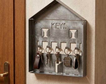 Industrial House Key Holder: CNC Laser Cut Metal File (DXF) - Etsy