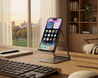 Industrial Phone Holder Desk Accessory DXF CNC Laser Cut File