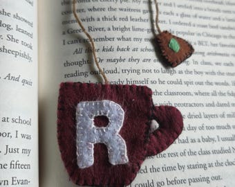 Mug Bookmark personalized name, Initial Tea Bag , gift for her , teacher's gift , Mug lover gift