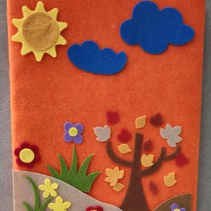 DIY Fall Felt Board, Precut Nature Scene, Montessori Toy