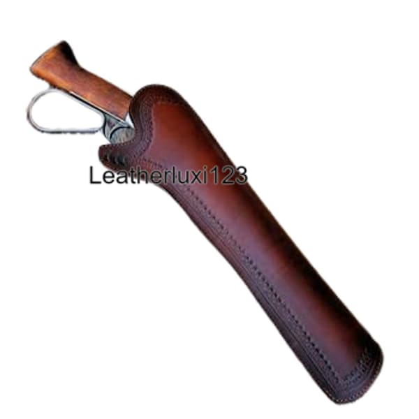 Handmade Deluxe Leder Mares Bein / Ranch Hand Holster Rechte Hand Holster aus Büffelleder