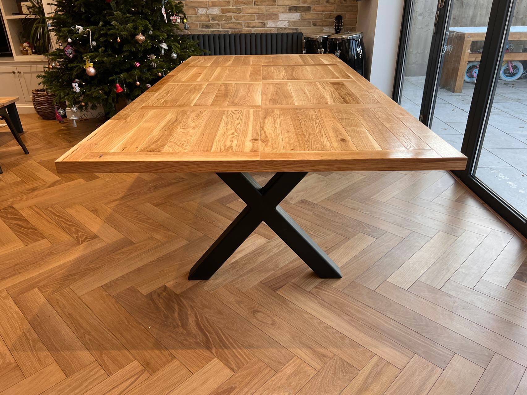 8 10 Seat Handcrafted Large White Oak Dining Room Table 230cm Long