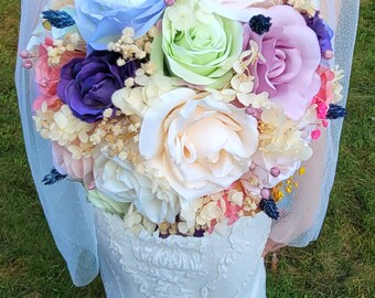 Rainbow Bridal Bouquet Set LGBTQIA+