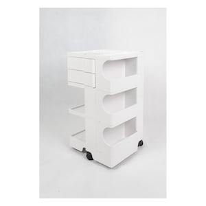 White Boby Cart by Joe Colombo for Bieffeplast