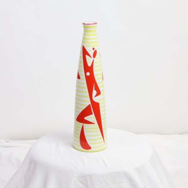 Janos Török « Jazz » vase par Zsolnai Ceramic Hongrie