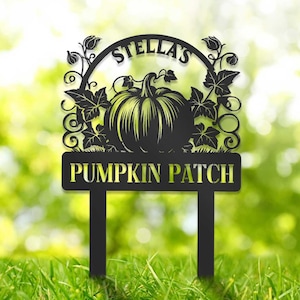 Custom Pumpkin Patch Metal Sign, Pumpkin Garden Decor, Gardener Gift, Pumpkin Patch Farm Sign, Fall Decor, Farm Decor, Thanksgiving Gift