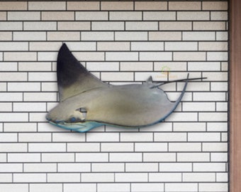 Stingray Fish metal wall Decor, Stingray Fish Metal Sign, Riverside Home Decor, Metal Wall Art Decor, Stingray Fish Decor, Housewarming Gift