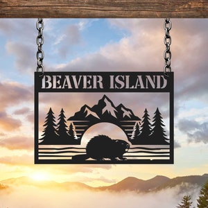 Custom Beaver Metal Sign, Beaver Sign, Beaver Lover Gift, Beaver Decor, Farmhouse Decor, Home Decor, Beaver Name Sign, Cabin Decor