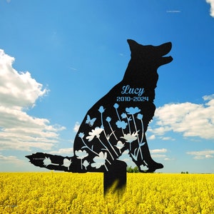 Personalized Dog Memorial Stake, Custom German Shepherd Stake sign, Pet Grave Markers, Pet Loss Gift,Sympathy Sign, Remembrance Stake