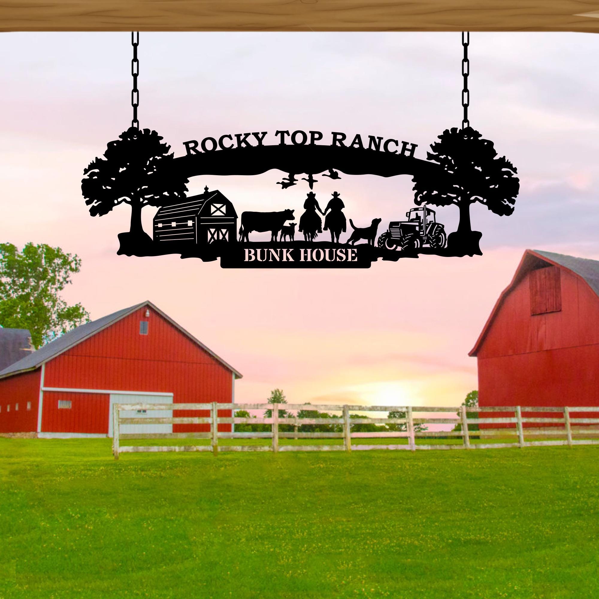 Fs 22 Ranch Sign Personalized Metal Ranch Sign, Custom Every Farm Sign, Farmville Metal ...