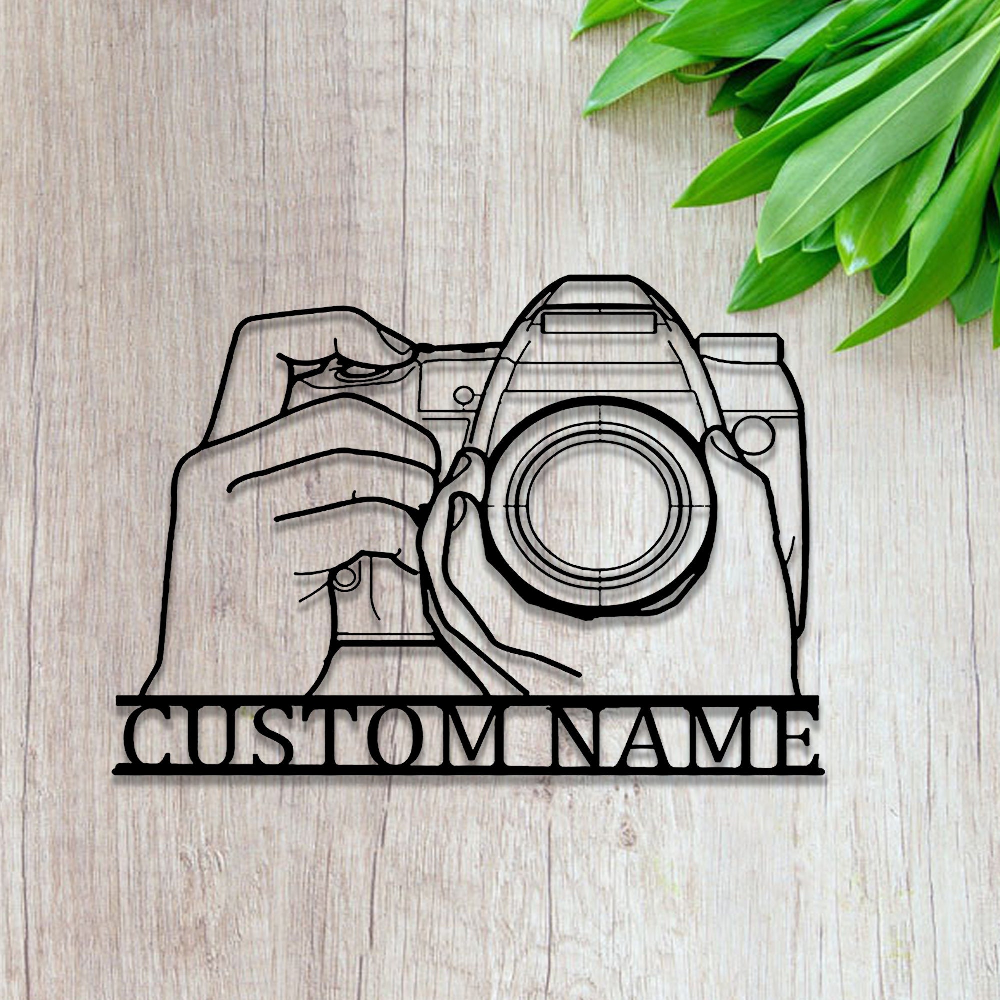 Custom Camera Metal Wall Art,camera Metal Sign, Camera Wall Decor