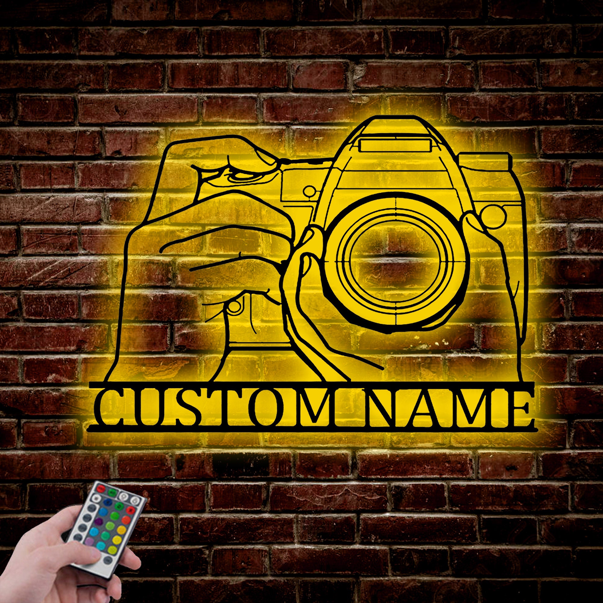 Custom Camera Metal Wall Art,camera Metal Sign, Camera Wall Decor