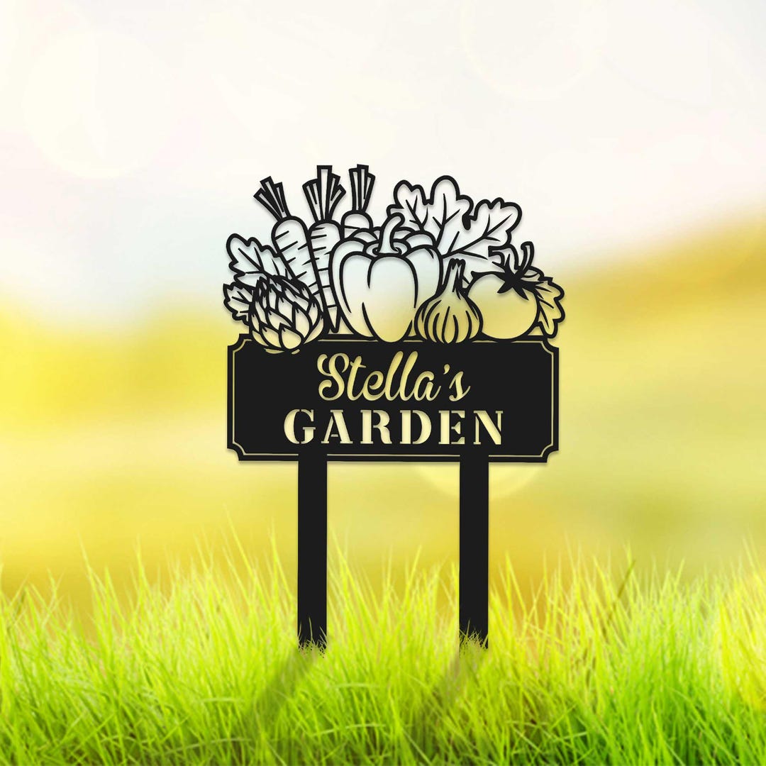 Vegetable Sign Custom Vegetable Garden Sign Stake, Vegetables Garden Decor, Home ...