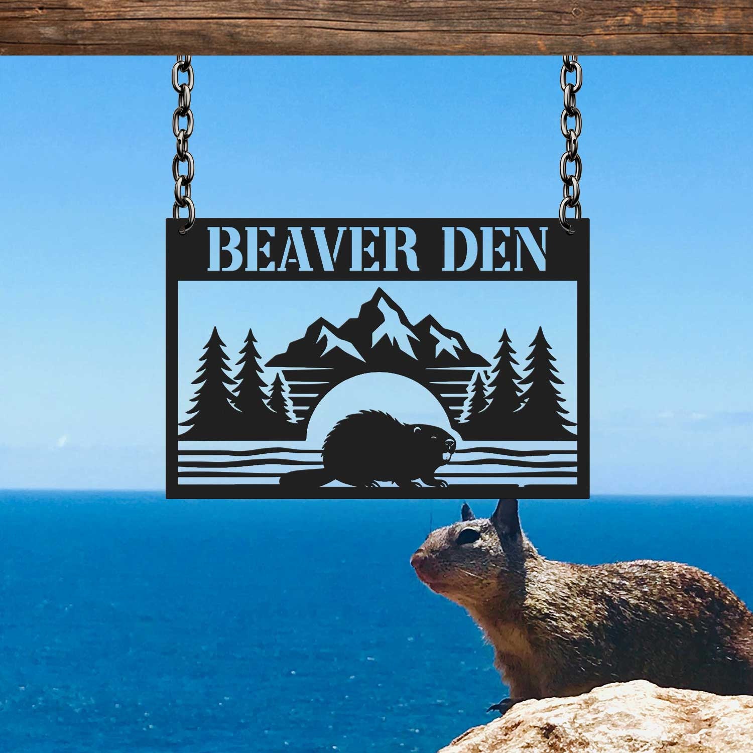 Custom Beaver Metal Sign, Beaver Sign, Beaver Lover Gift, Beaver Decor ...