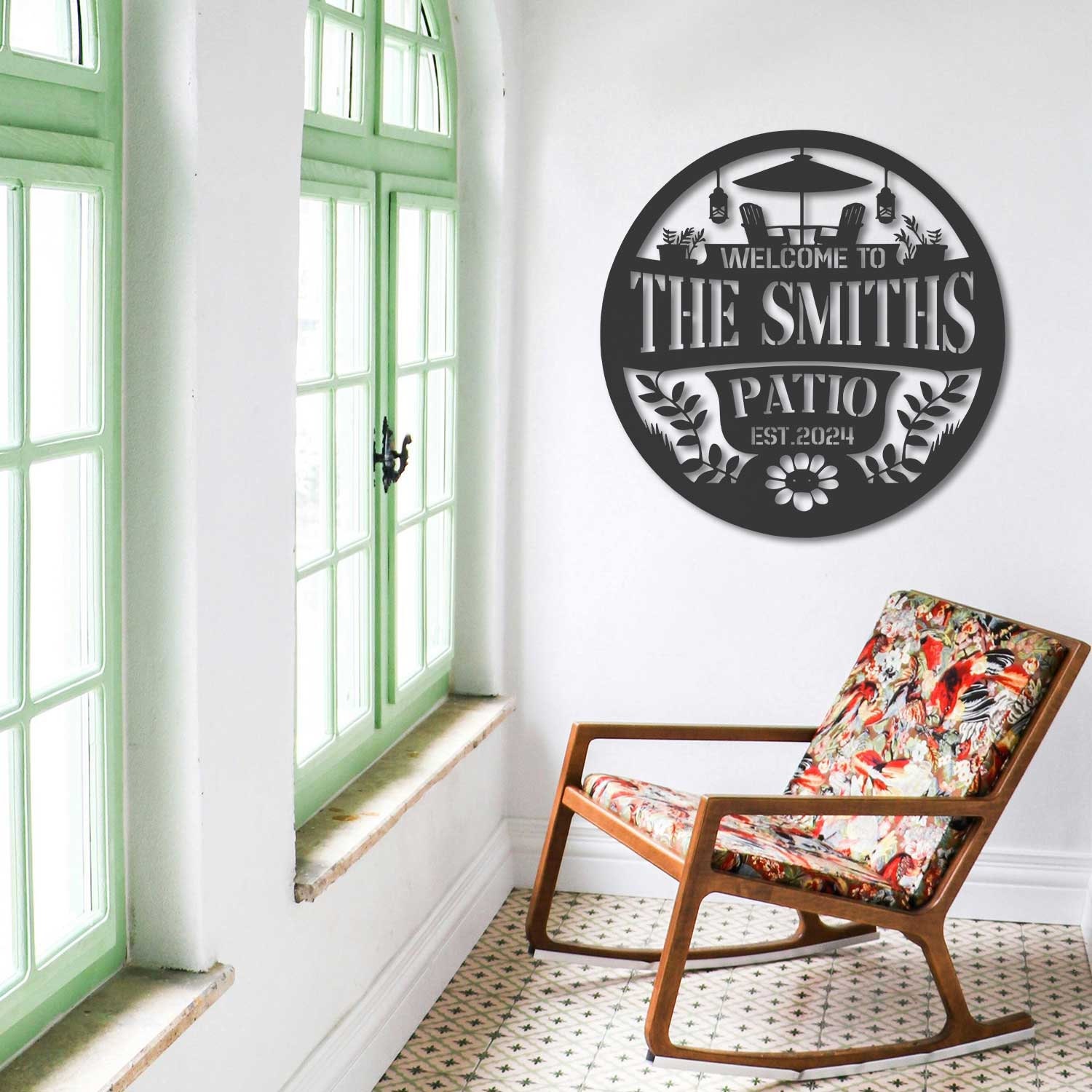 Personalized Metal Patio Sign, Custom Metal Backyard Sign, Outdoor ...