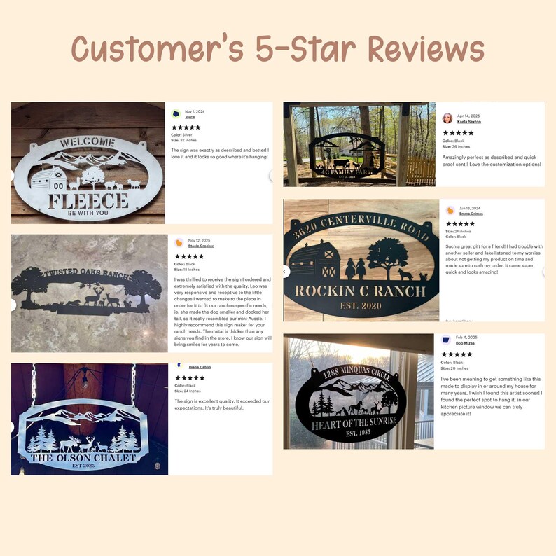 Personalized Your Metal Farm Sign, Farmhouse Metal Sign, Custom Ranch ...