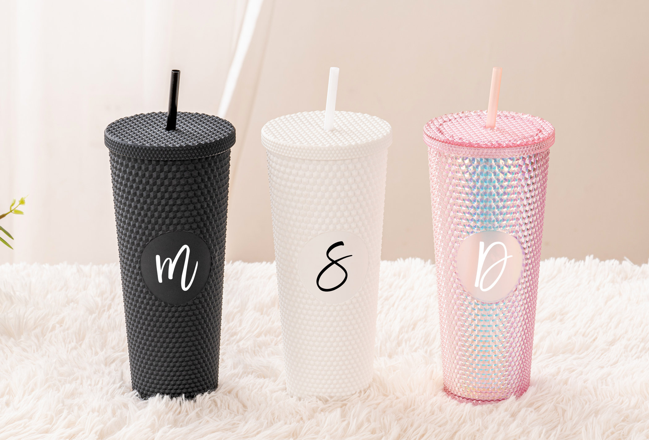 Double Insulated Slim Cold Cups with Straw – Loved by Lola UK