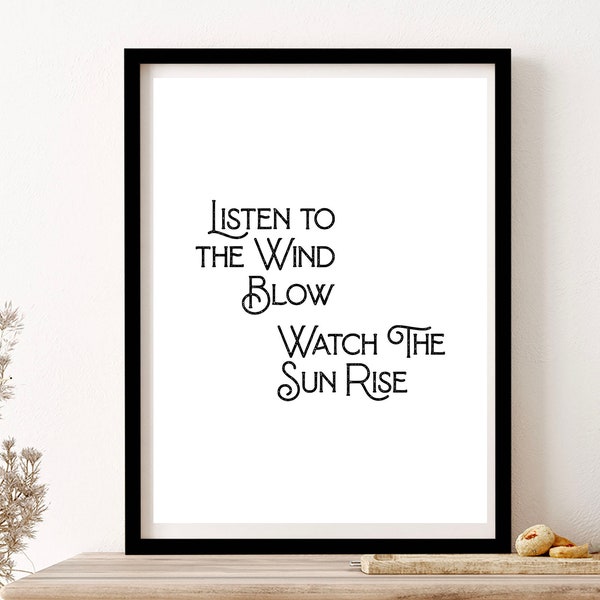 Fleetwood Mac The Chain Listen To The Wind Blow Lyrics Wall Art Print Poster Framed Art Gift