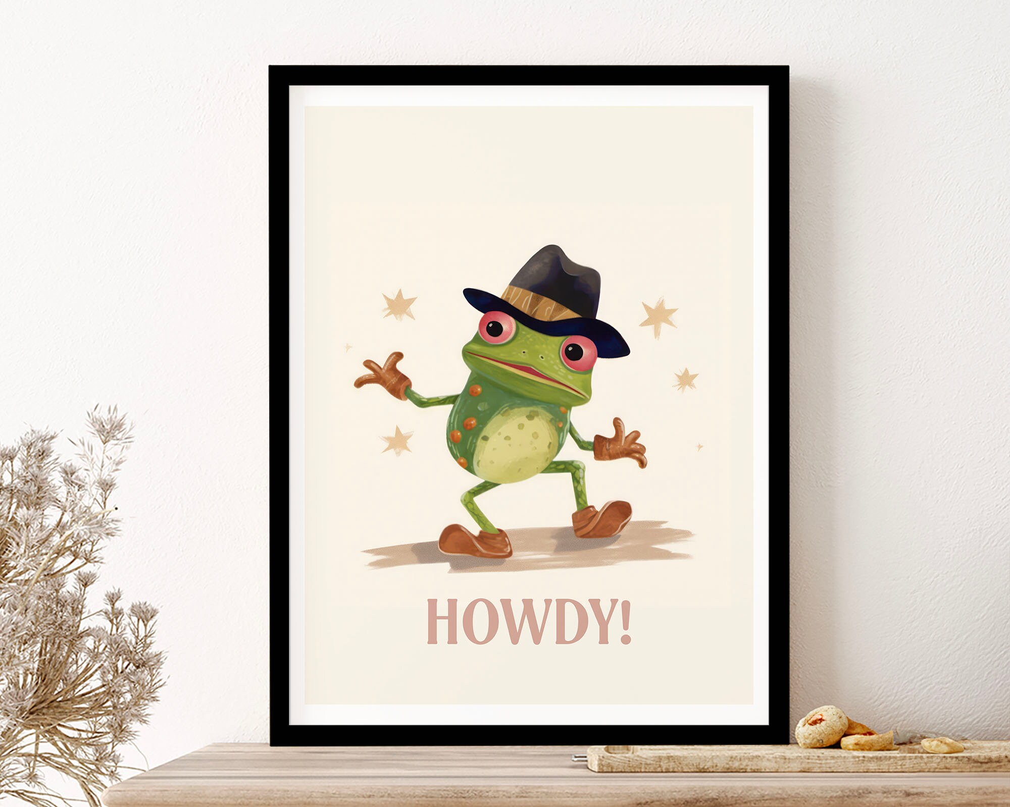 Howdy Auto Lufterfrischer Autozubehör Howdy Frosch Cowboy Frosch Frosch auf  Kaktus Howdy Partner lustiges Frosch Geschenk -  Österreich
