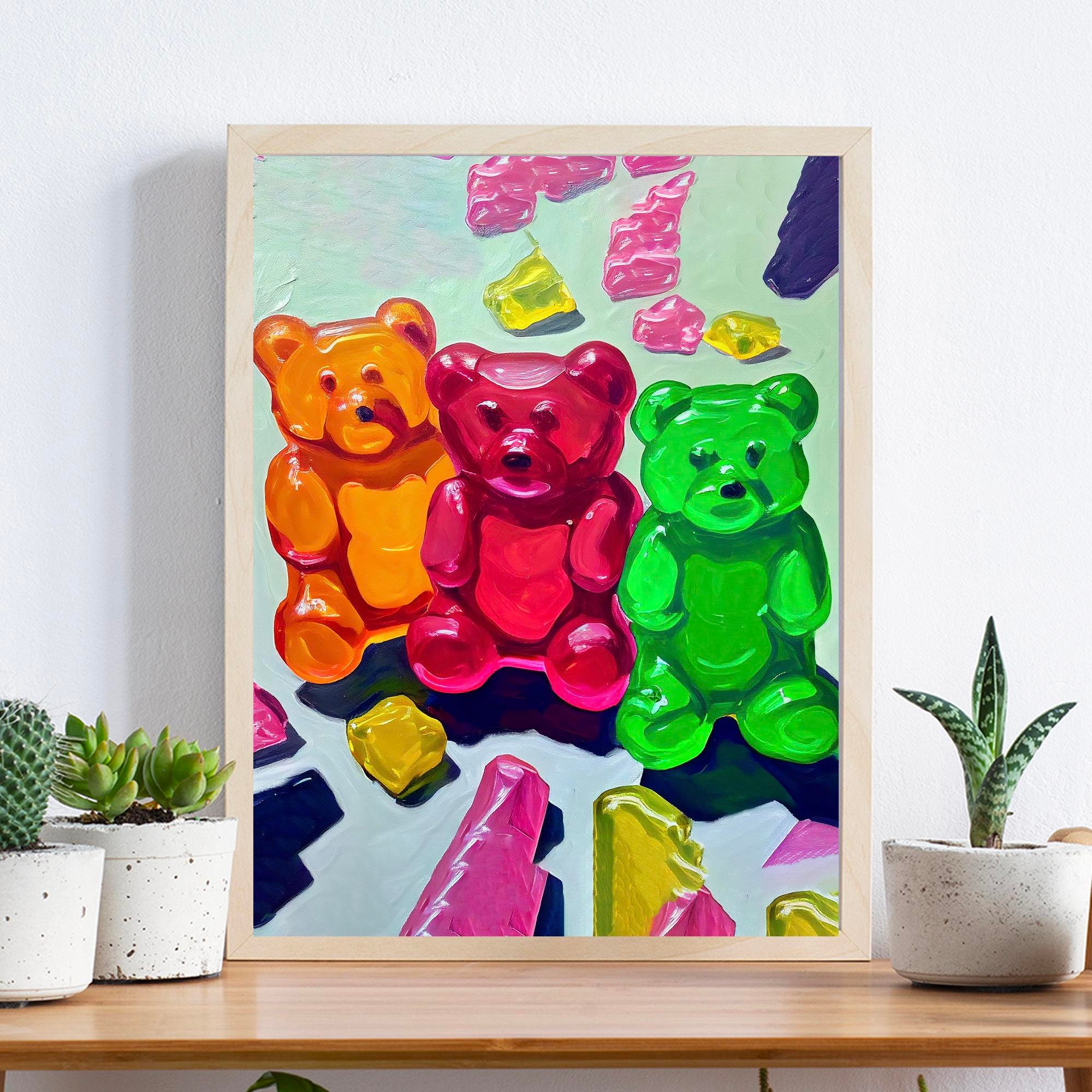 Gummy Bear Wall Decor, 60 Bears
