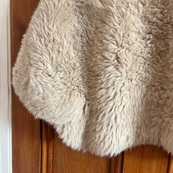 Vintage Faux Fur Cropped Cape Jacket Alexander Yo… - image 9