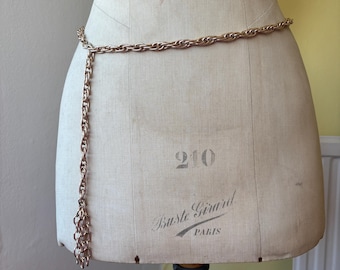 Vintage Gold Chain Tassel Belt Necklace Convertible  display picture 3